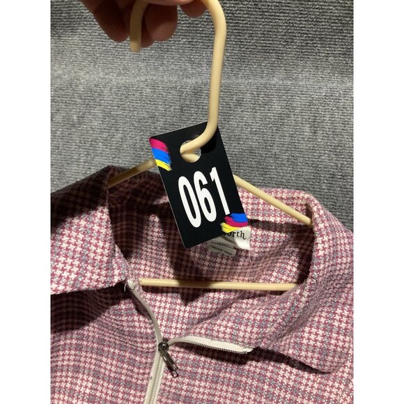 Vintage Bon Worth Jacket Women’s Size PM Pink Long Sleeve Full Zip - Picture 9 of 9